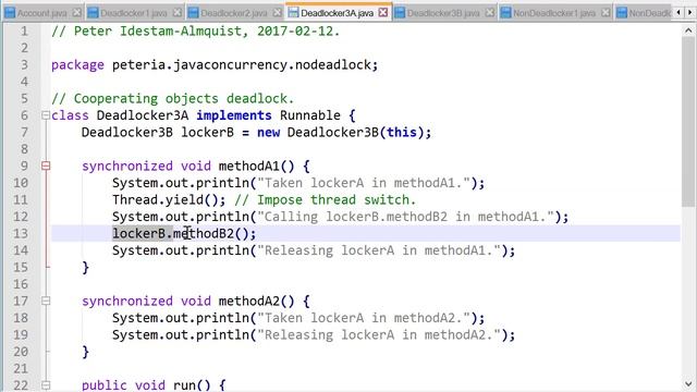 Java Concurrency - Avoiding Deadlocks смотреть онлайн