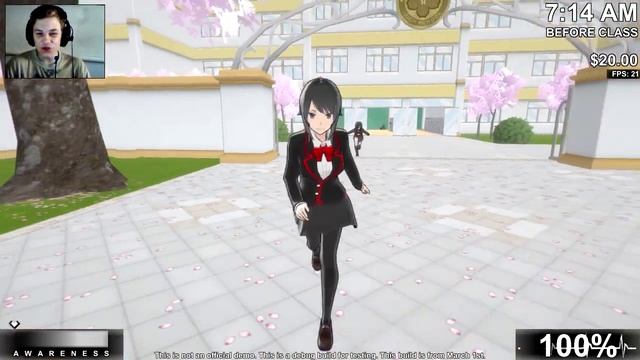 Неуравновешенная девочка-гот Yandere Simulator / Яндере симулятор обновление от 1 марта 2020 смотреть онлайн