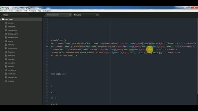 PHP MYSQLi TUTORIAL 16 FORMS GET and POST method смотреть онлайн