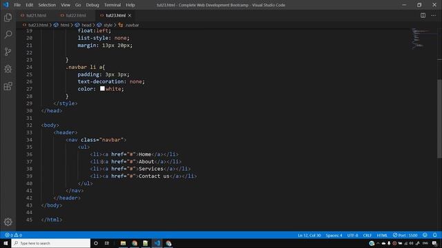 CSS Tutorial: Creating a Navigation Menu | Web Development Tutorials #23 смотреть онлайн