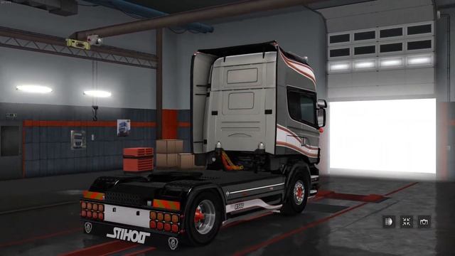 [Euro Truck Simulator 2] Scania RJL Andriessen Transport Service смотреть онлайн