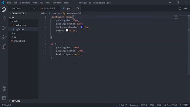 #10 Creating fluid containers, Bootstrap Course смотреть онлайн