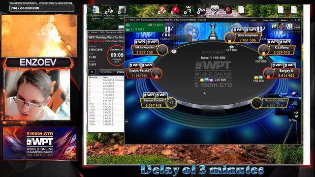 WPT 1.100$ Shooting Stars for Charity смотреть онлайн