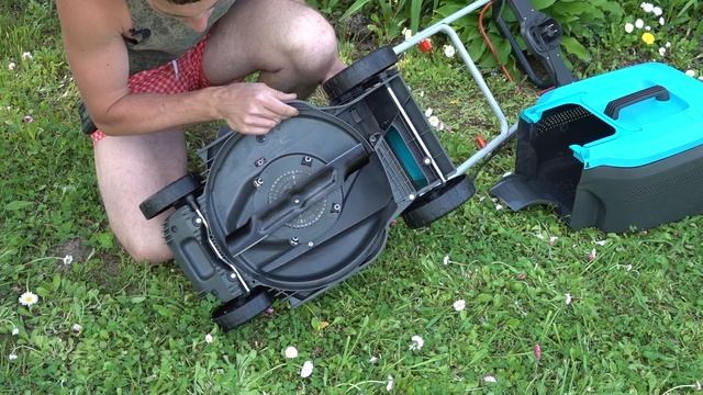 ГАЗОНОКОСИЛКА для СОСЕДКИ - Gardena PowerMax 1400/34