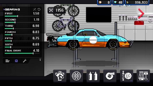 САМАЯ БЫСТРАЯ МАШИНА В ИГРЕ PIXEL CAR RACER смотреть онлайн