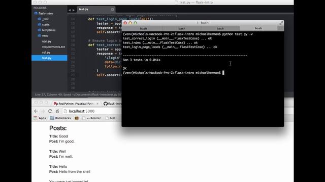 Discover Flask, Part 7 - Unit Tests смотреть онлайн