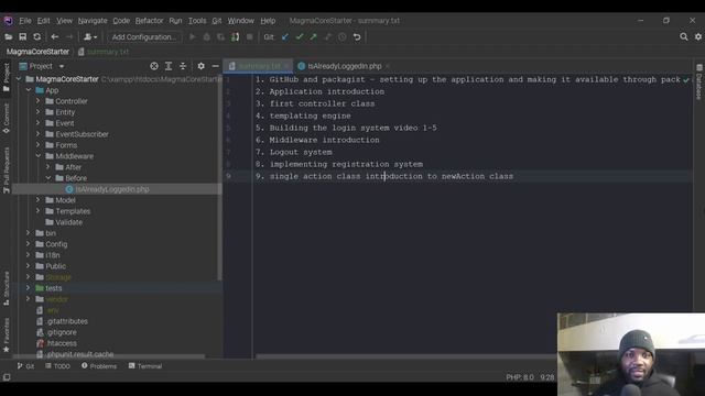 Building a PHP Application Project summary so far смотреть онлайн