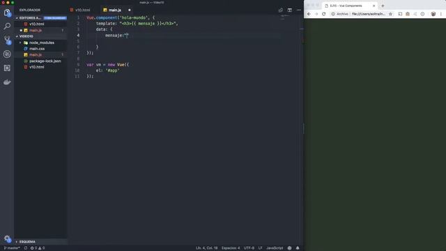 Vue Components. Hola Mundo [12] смотреть онлайн