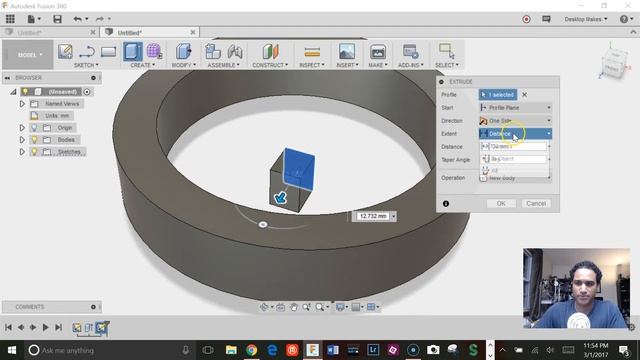 Circular Pattern Cuts in Fusion 360 смотреть онлайн