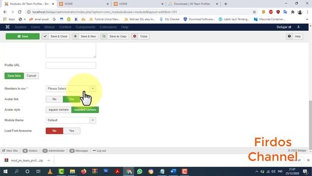 Cara Membuat Website Berbasis Joomla: Content Menu KAPSEK & WAKASEK #20 смотреть онлайн