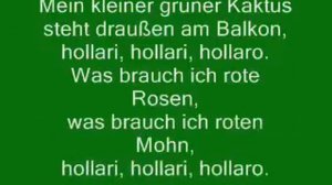 Mein kleiner grüner Kaktus - Karaoke