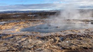 Извержение гейзера Строккур / Geyser Strokkur Iceland