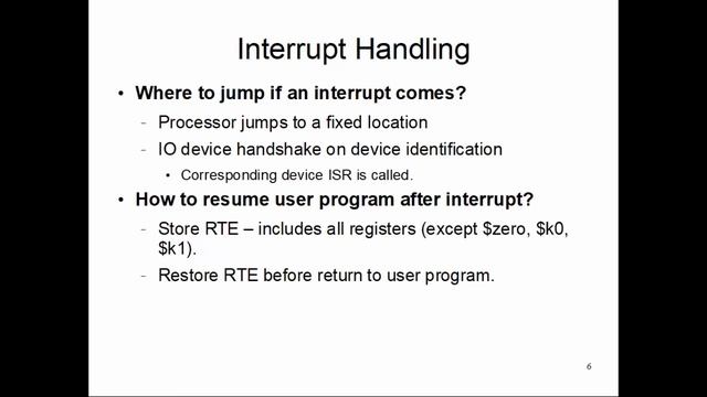 CS47: Lecture 22, Part 2 (Interrupt Handling & Exceptions) смотреть онлайн
