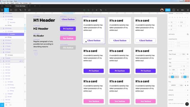 Figma's components - global & local edit смотреть онлайн