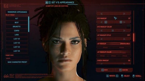 Cyberpunk 2077 Panam character creation