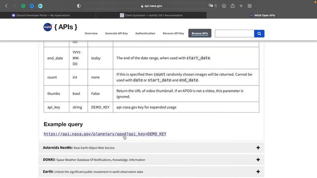 Space Slash Command | Pycord & NASA APOD API смотреть онлайн