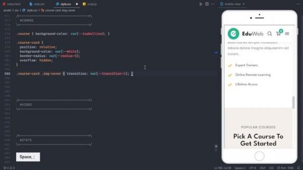 How to Build Creative Education Website Using HTML CSS JavaScript