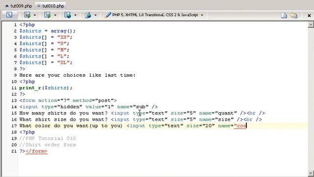PHP Tut 010 Part 1 смотреть онлайн