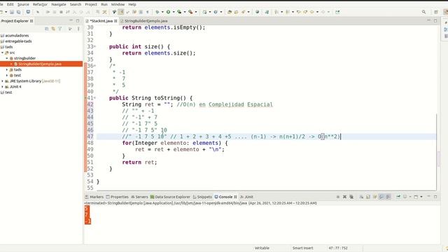 Tecnologías Java - StringBuilder смотреть онлайн