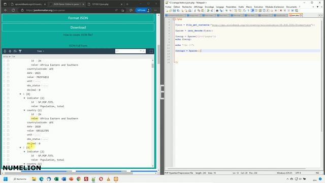 Importer ET Manipuler des Données JSON en PHP ??[TUTORIEL]?? смотреть онлайн