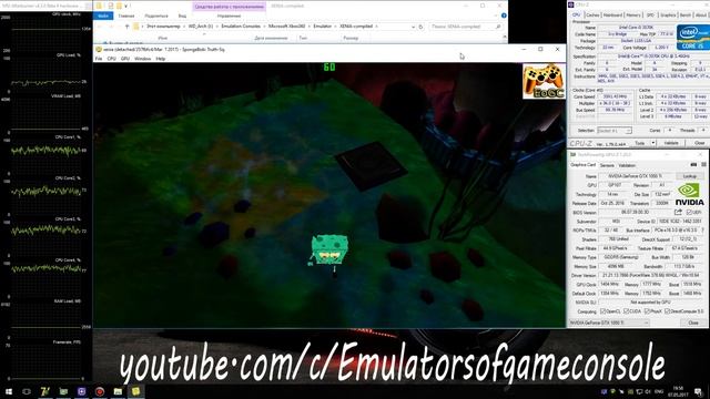 XENIA Xbox 360 Emulator - SpongeBob's Truth or Square (2009). Ingame. Vulkan. Test #1 смотреть онлайн