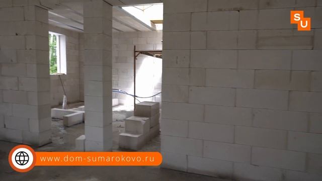 Заливаем скрытый армопояс второго этажа на доме Сумароково Андреевка смотреть онлайн