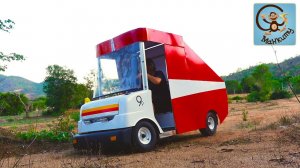 Дети и Машина. Милан и Папа играют в спасателей, погоня от метеоритов. Pretend Play