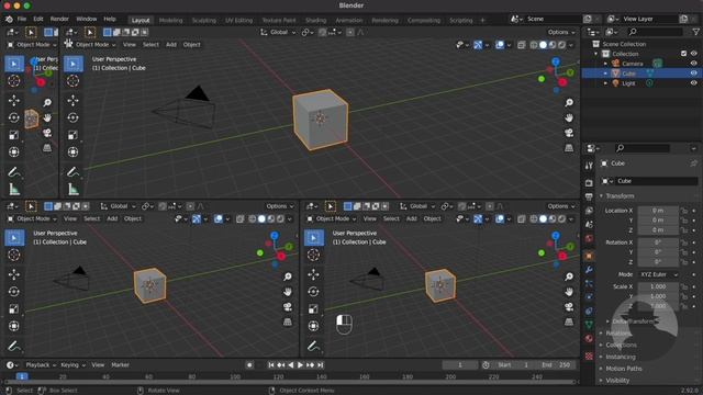 Split Screen in Blender 2.92: Customize Your Window | Blender Tutorial смотреть онлайн
