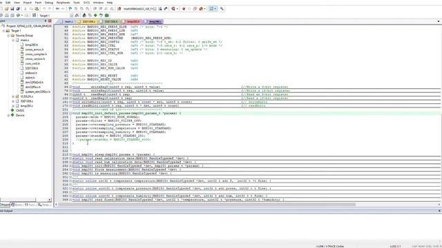 BME280 - пример работы с STM32F042 на CMSIS смотреть онлайн