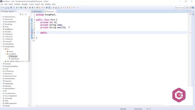 Encapsulation-Part 1 | Graphic 66 | Java Course | Java Course Hindi | Java Language смотреть онлайн