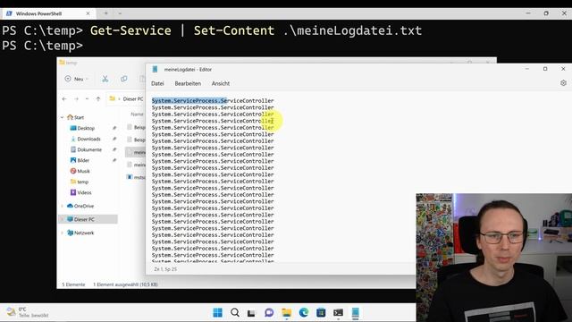 Dateien lesen und schreiben (PowerShell Kurs Folge 42) смотреть онлайн