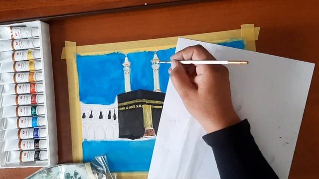 Рисуем КААБА / Drawing The KAABA / Kabe'yi çiz / كيفية رسم الكعبة / Ka'bani Qanday Chizish / #islam