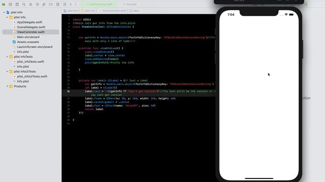 Info.plist(Getting Information) in Swift(iOS) смотреть онлайн