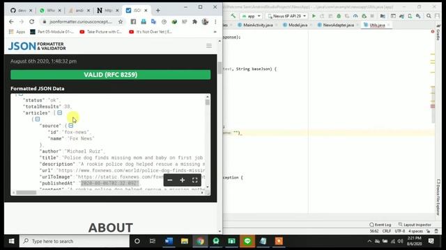 News App | API | SearchView | Android Studio смотреть онлайн
