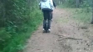 Падение на моноколесе.