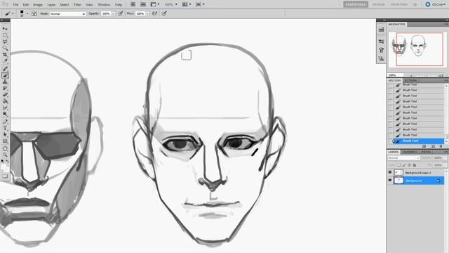 How to draw a male head tutorial смотреть онлайн