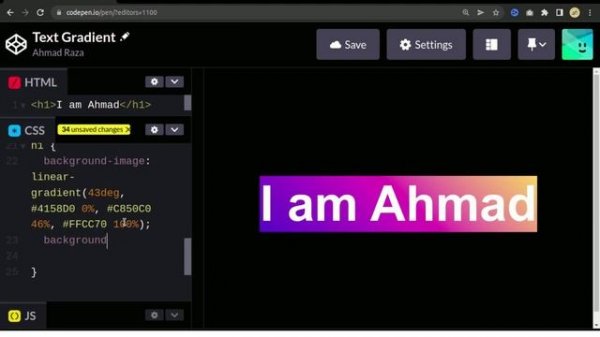 How To Create Gradient Text Using CSS | Gradient Text CSS | CSS Tricks