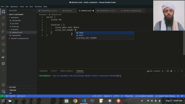Docker Project | Building a multi-container application using Golang and Docker compose смотреть онлайн