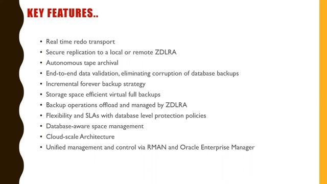 Zero Data Loss Recovery Appliance Overview ZDLRA смотреть онлайн