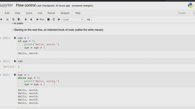 4 Conditionals if else elif For loop, while loop in python смотреть онлайн