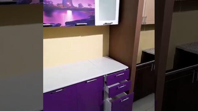 Кухня Город фотопечать/виолетта глянец 2,0м мдф смотреть онлайн