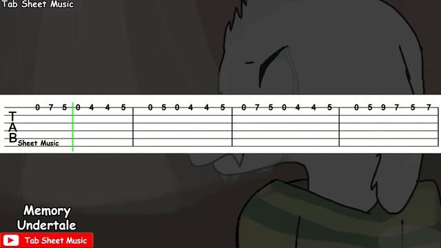 Undertale - Memory Guitar Tutorial смотреть онлайн