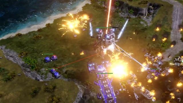 C&C Red Alert 3 - Super Units x10 vs Shogun Executioner (Mod : REMIX) смотреть онлайн