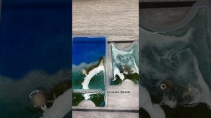 Морская подставка для телефона из эпоксидной смолы