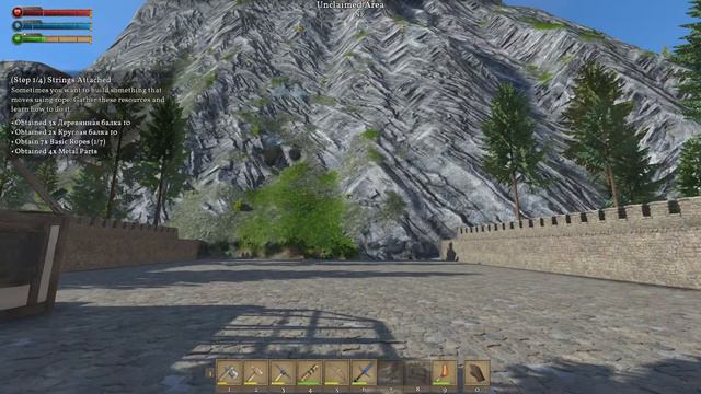 Строим первый замок. Medieval Engineers. #2 смотреть онлайн