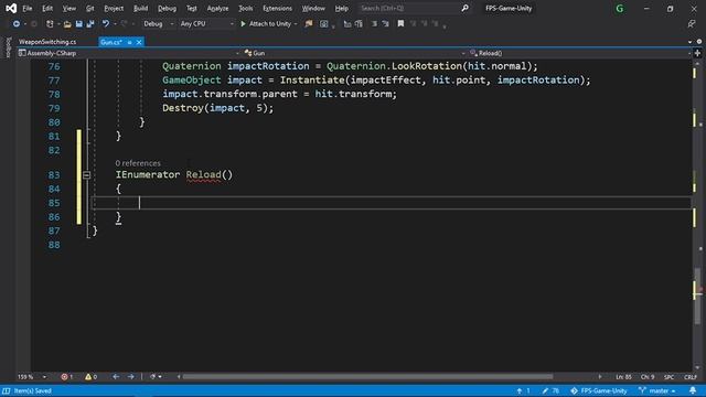 Ammo And Reloading - Unity FPS Tutorial смотреть онлайн