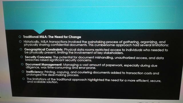 The Evolution of Virtual Data Rooms in M&A смотреть онлайн