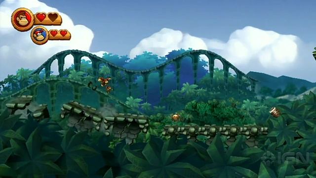 Donkey Kong Country Returns: Barrel Blast Gameplay смотреть онлайн