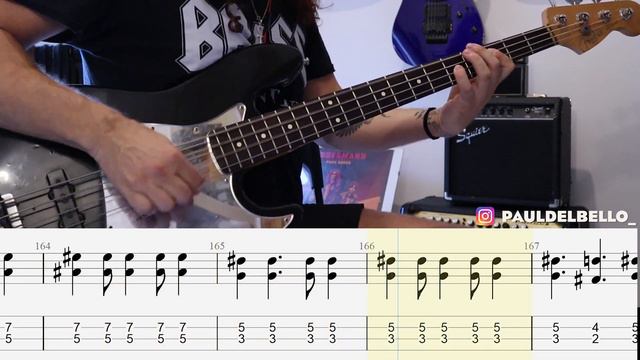 Motörhead - Overkill / Bass Cover / Playalong With TAB