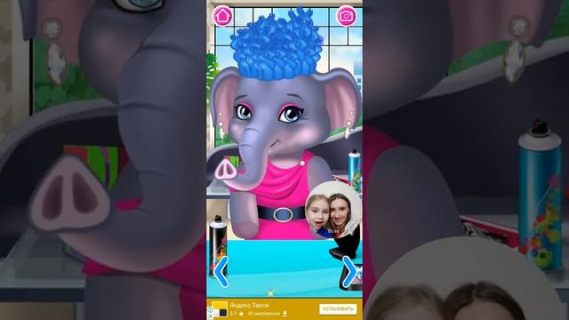 Animal Hair Salon Играем в игру.Делаем веселые прически животным  Игра Салон красоты для животных